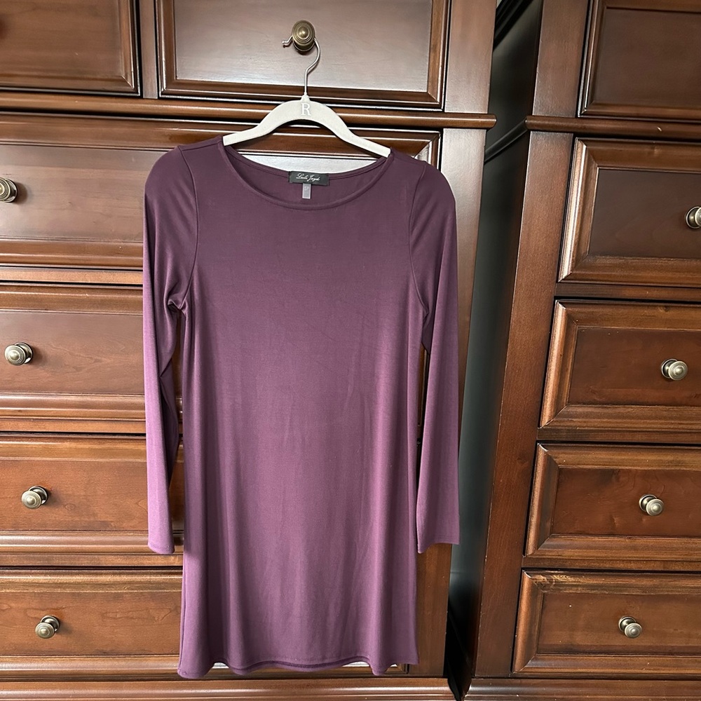 Laila Jayde Plum Long Sleeve Dress